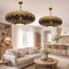 4 plafonnier rustique