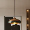 9 Oxidized Copper Pendant Light