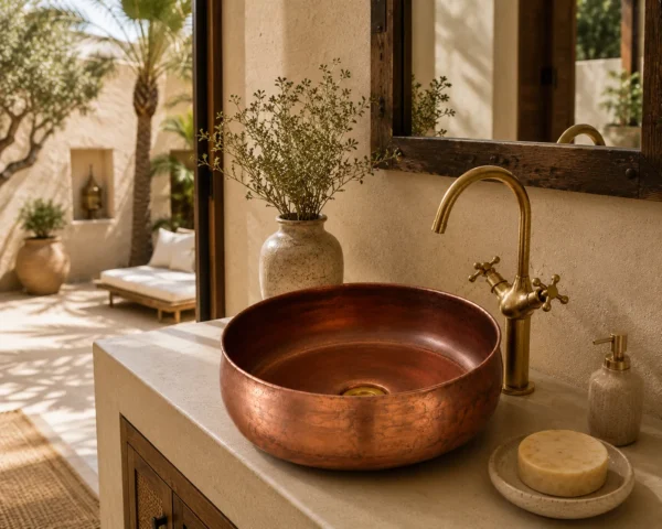 Vasque en Cuivre Artisanale Marocaine