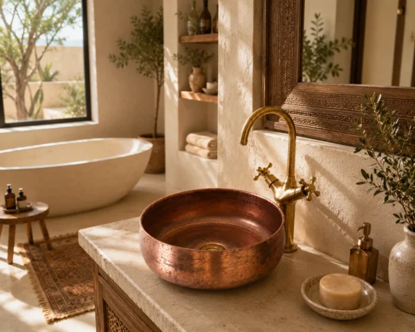 Vasque en Cuivre Artisanale Marocaine