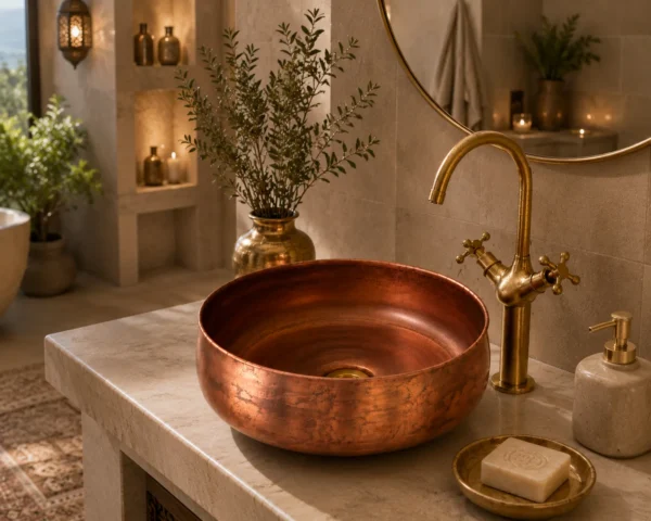 Vasque en Cuivre Artisanale Marocaine