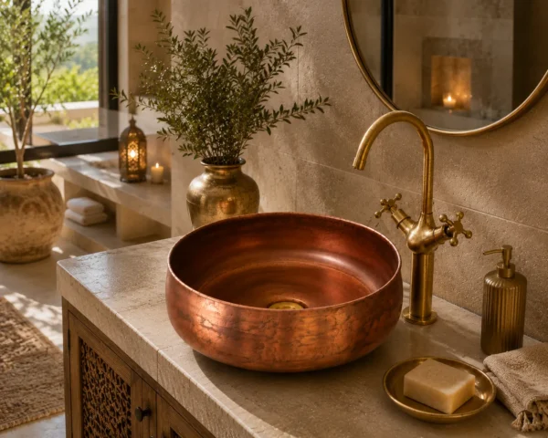 Vasque en Cuivre Artisanale Marocaine